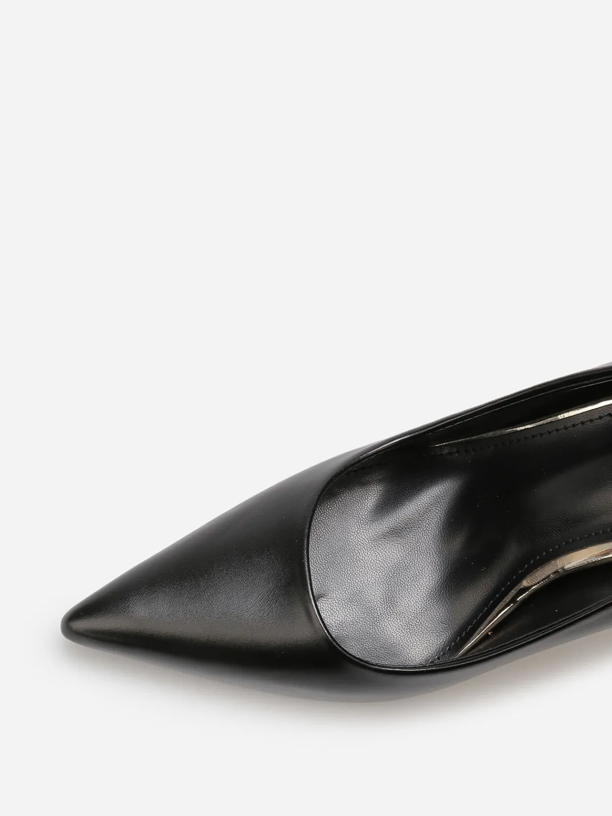 Clearance La Modeuse Escarpins pointus basiques en simili Noir