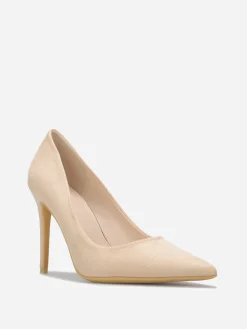 Online La Modeuse Escarpins pointus classiques en suédine Beige