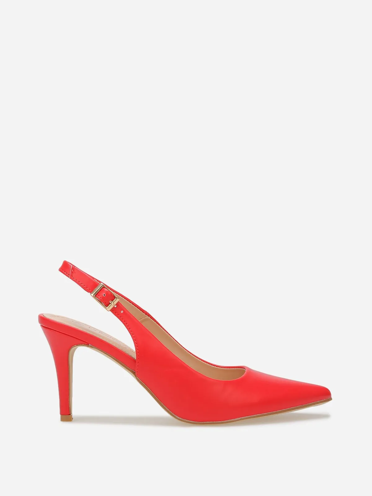 Clearance La Modeuse Escarpins slingback à bout pointu Rouge