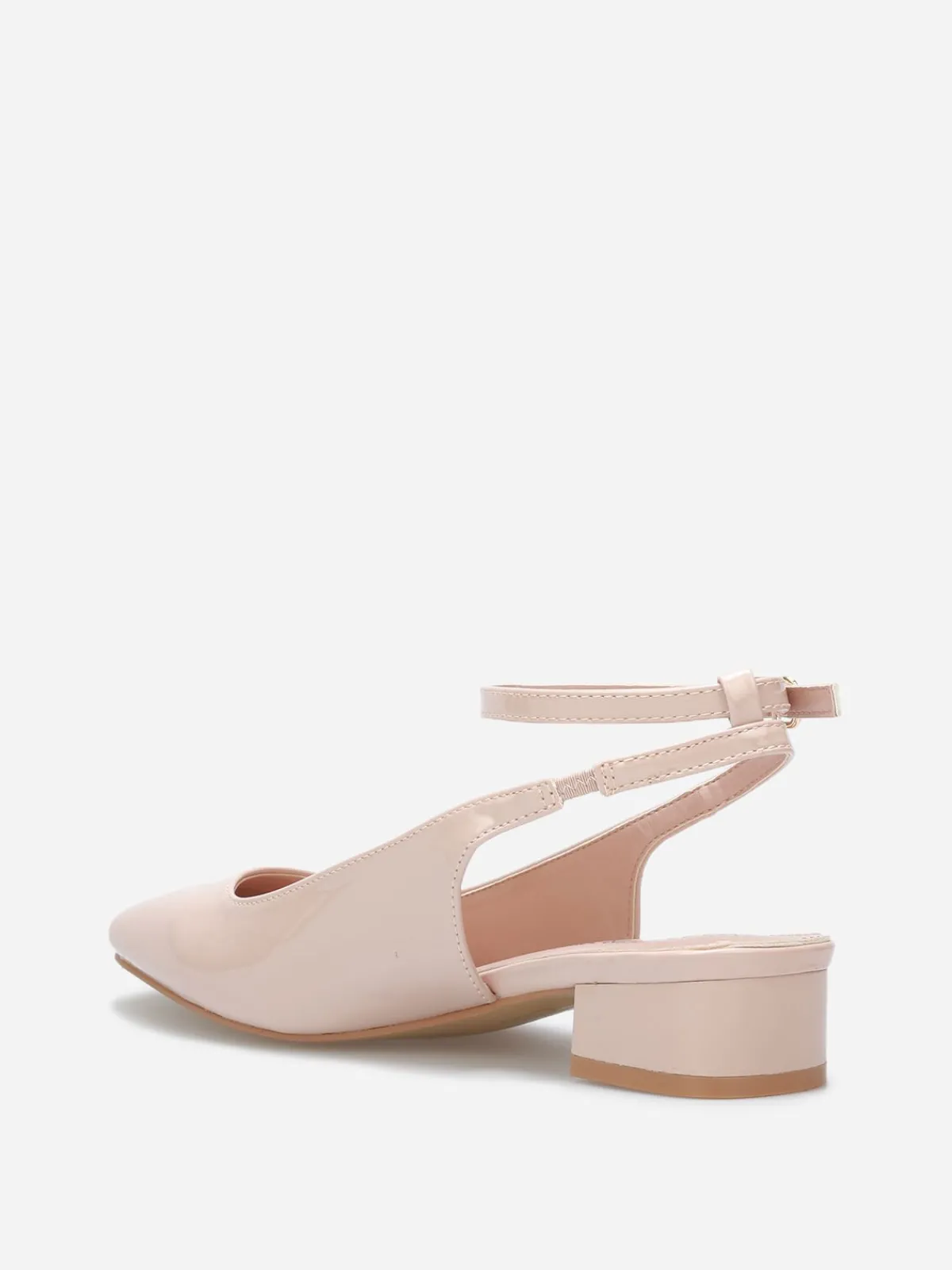 La Modeuse Escarpins slingback à fines brides Nude