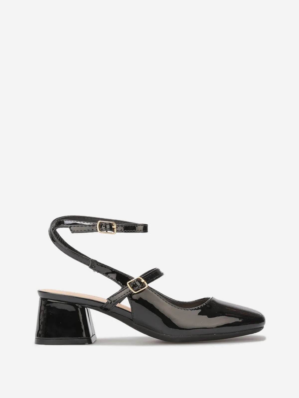 Clearance La Modeuse Escarpins slingback à multi-brides Noir