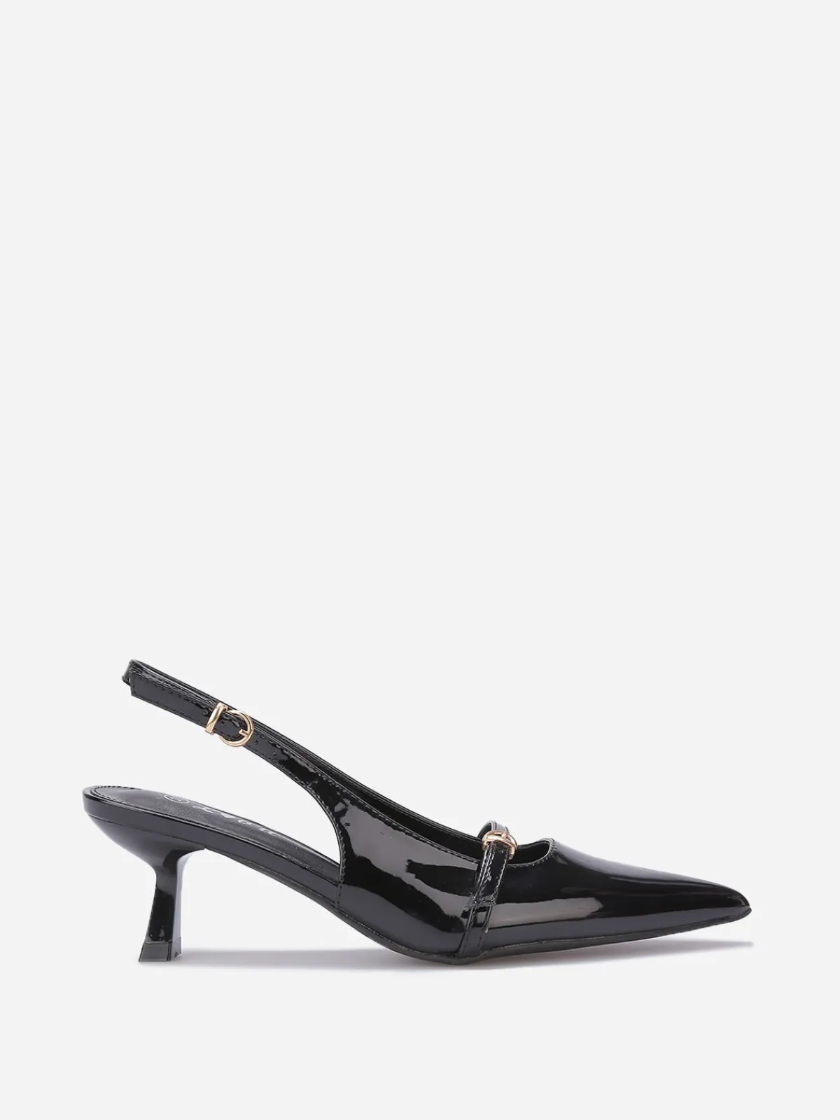 New La Modeuse Escarpins slingback à petit talon Noir