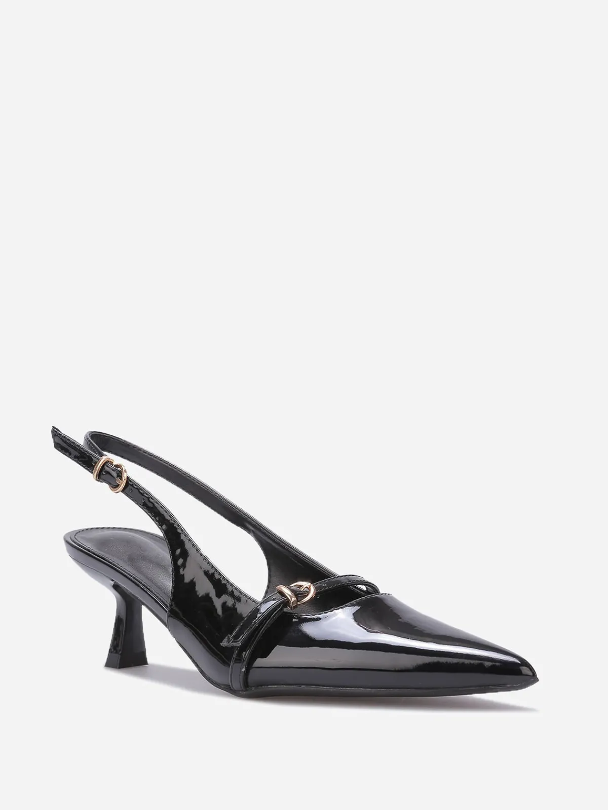New La Modeuse Escarpins slingback à petit talon Noir
