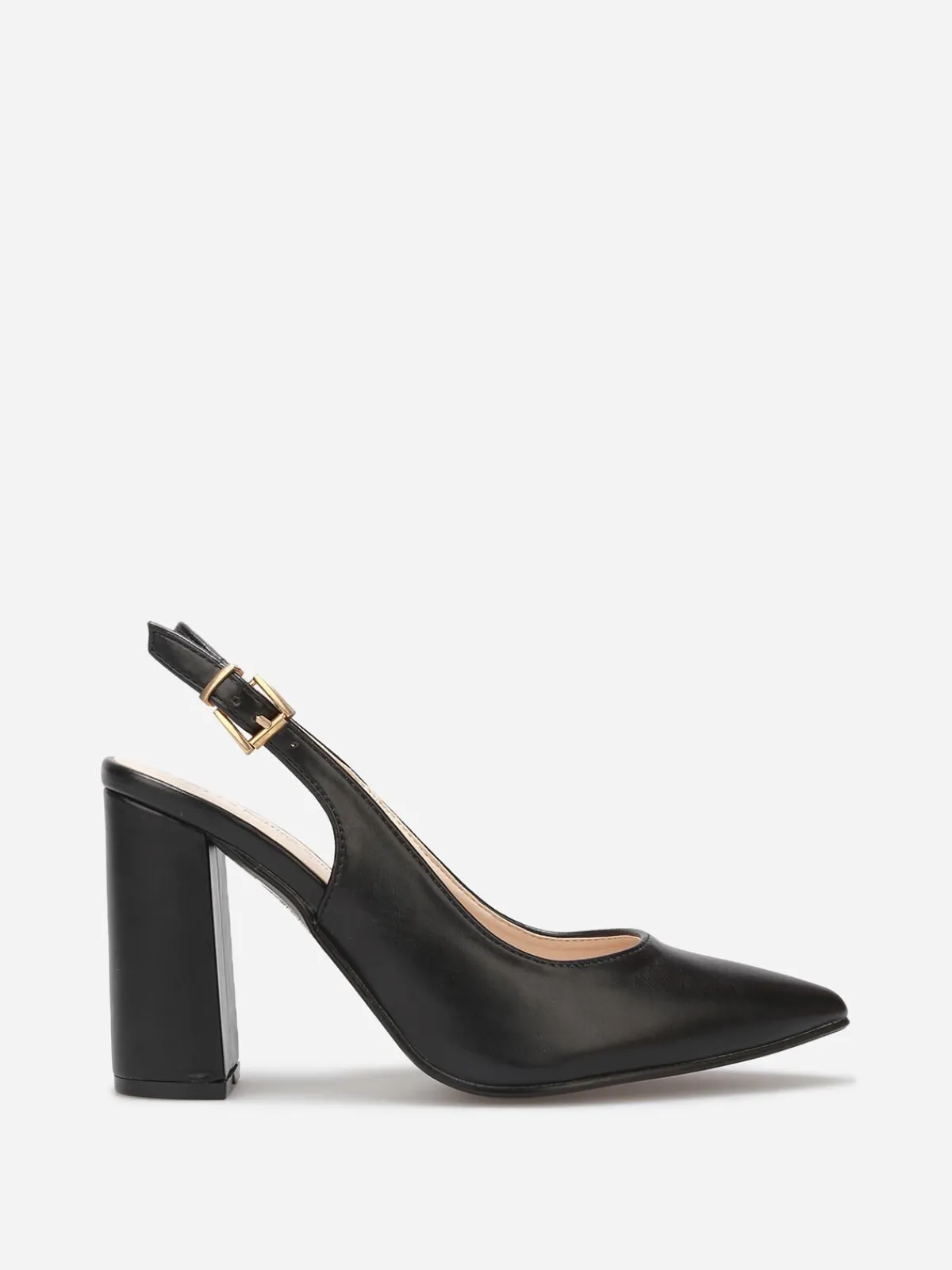 Hot La Modeuse Escarpins Slingback bout pointu Noir
