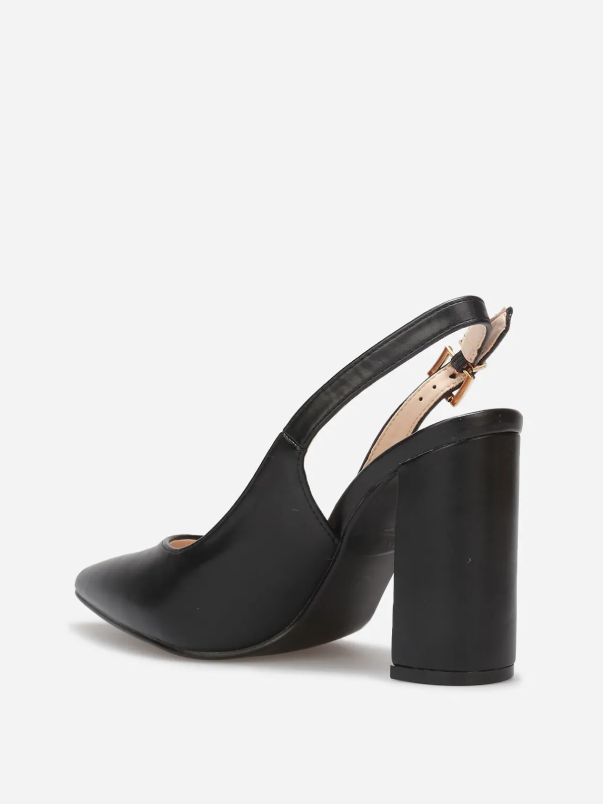 Hot La Modeuse Escarpins Slingback bout pointu Noir
