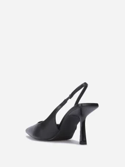 Best La Modeuse Escarpins slingback pointus Noir