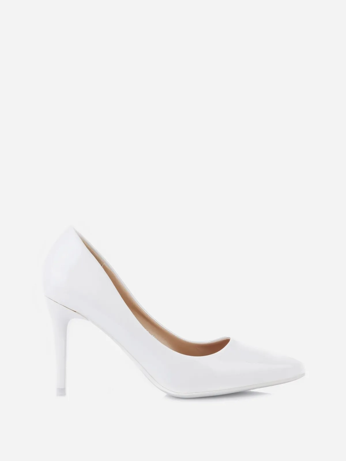 Online La Modeuse Escarpins vernis à talon aiguille Blanc