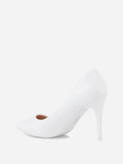 Online La Modeuse Escarpins vernis à talon aiguille Blanc