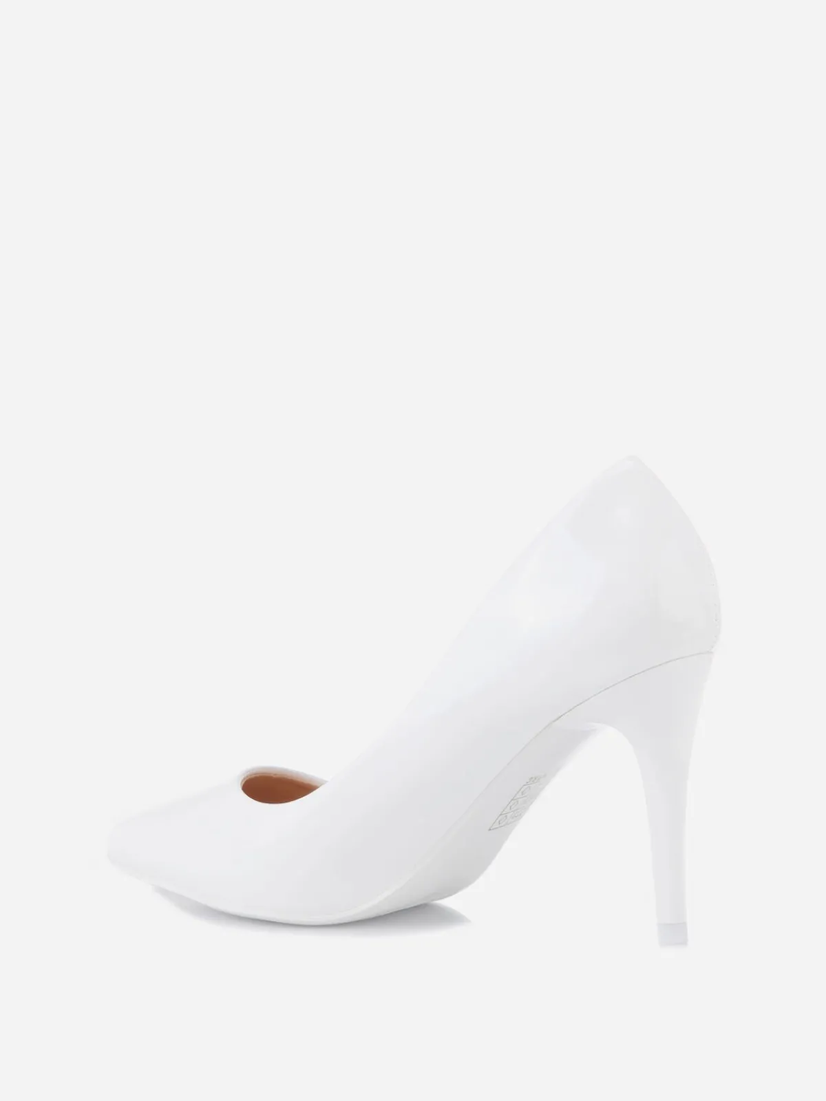 Online La Modeuse Escarpins vernis à talon aiguille Blanc