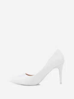 Online La Modeuse Escarpins vernis à talon aiguille Blanc