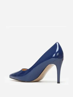 Best La Modeuse Escarpins vernis à talon aiguille Bleu