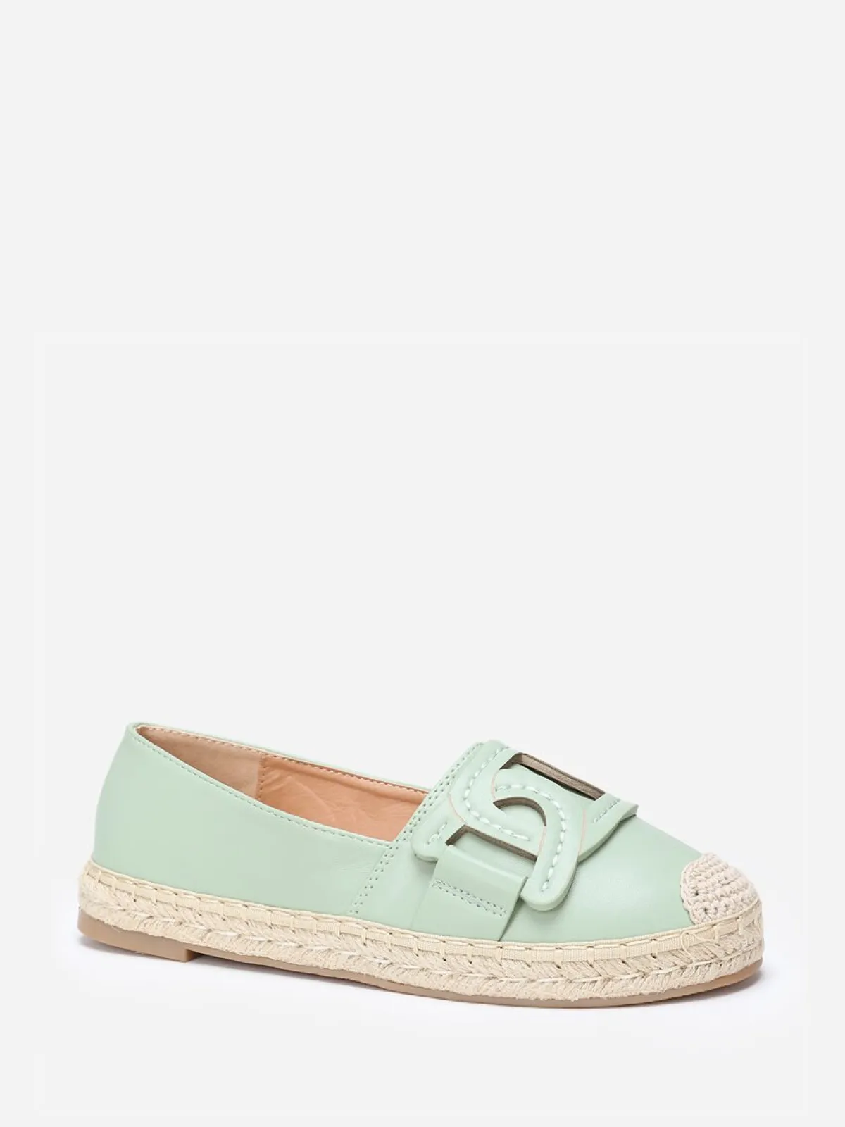 New La Modeuse Espadrilles avec bride en simili Vert