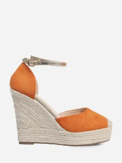 New La Modeuse Espadrilles compensées  avec bride Orange