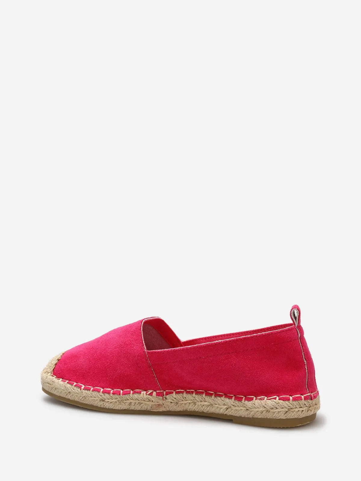 Sale La Modeuse Espadrilles en suédine à bout carré RoseBonbon