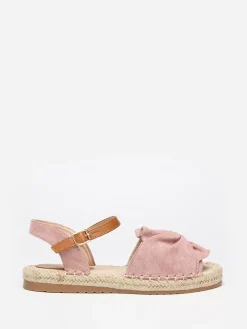 Best La Modeuse Espadrilles peep toes à bride nouée Rose