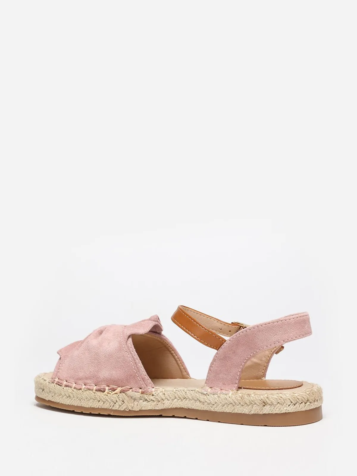 Best La Modeuse Espadrilles peep toes à bride nouée Rose