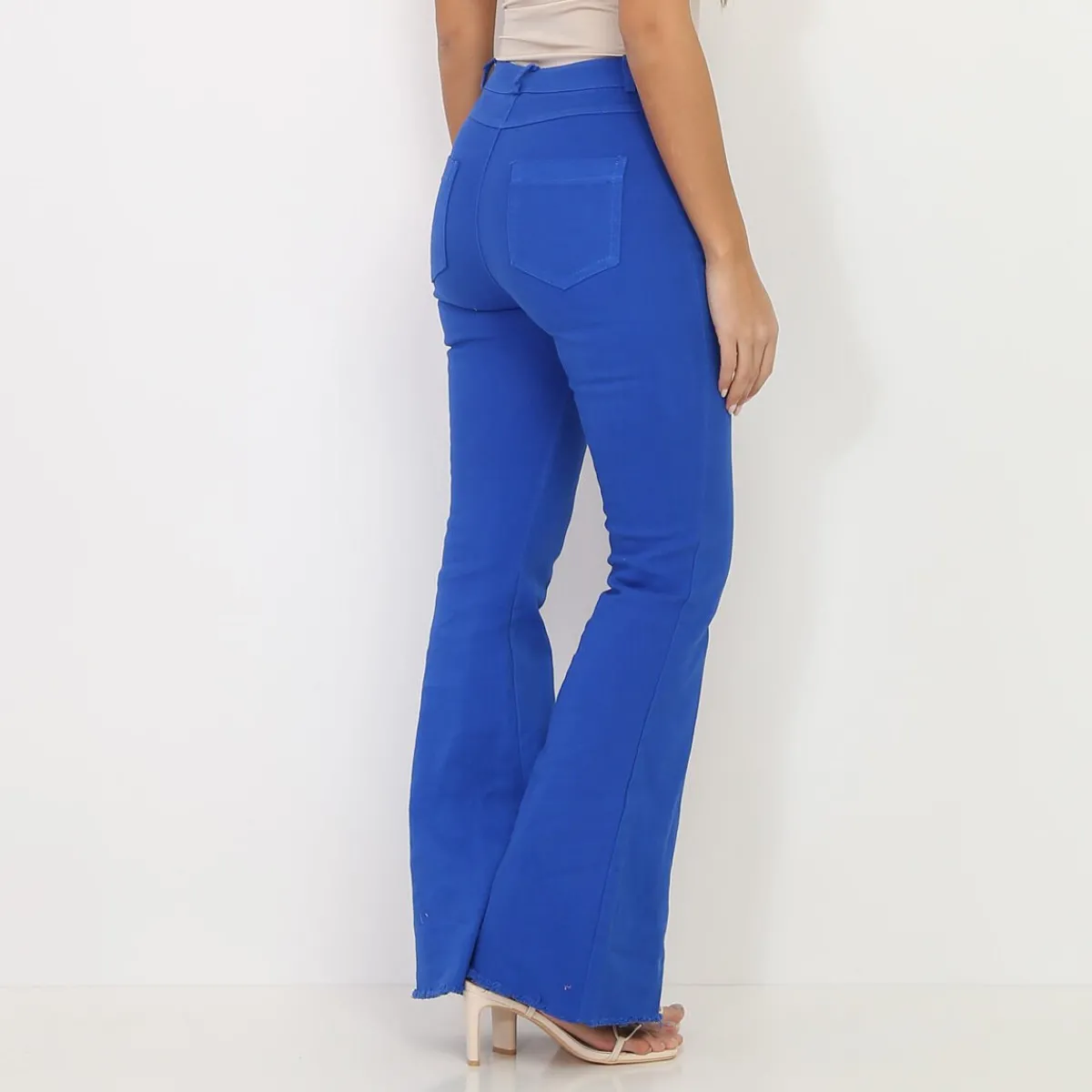 Discount La Modeuse Jeans flare stretch Bleu
