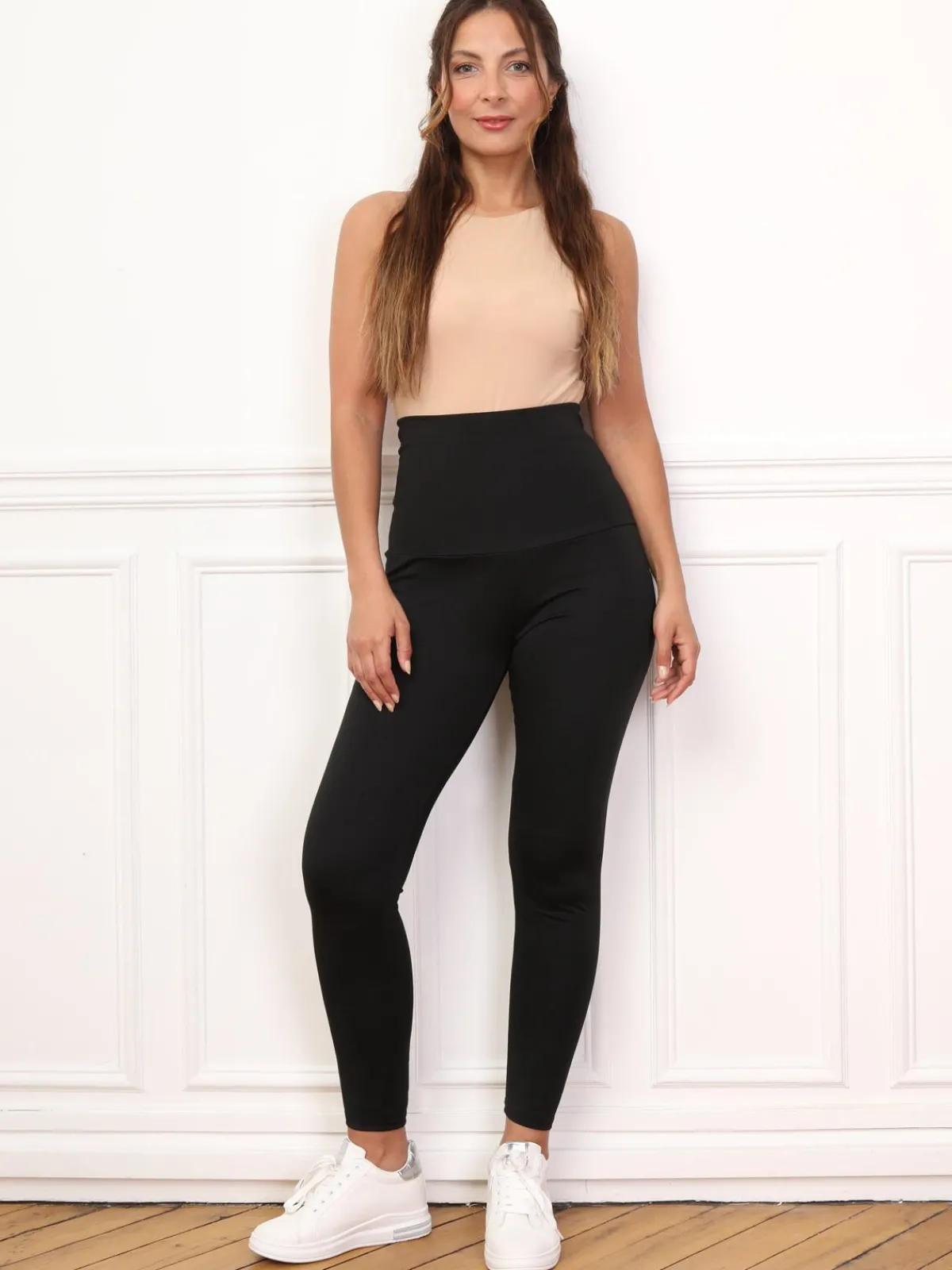 Online La Modeuse Legging galbant à taille haute Noir