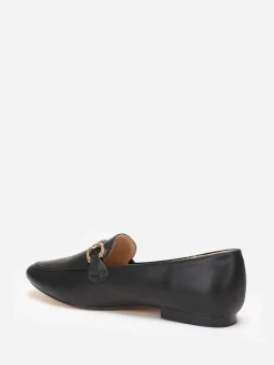 Sale La Modeuse Mocassins  à bride chaîne et strass Noir