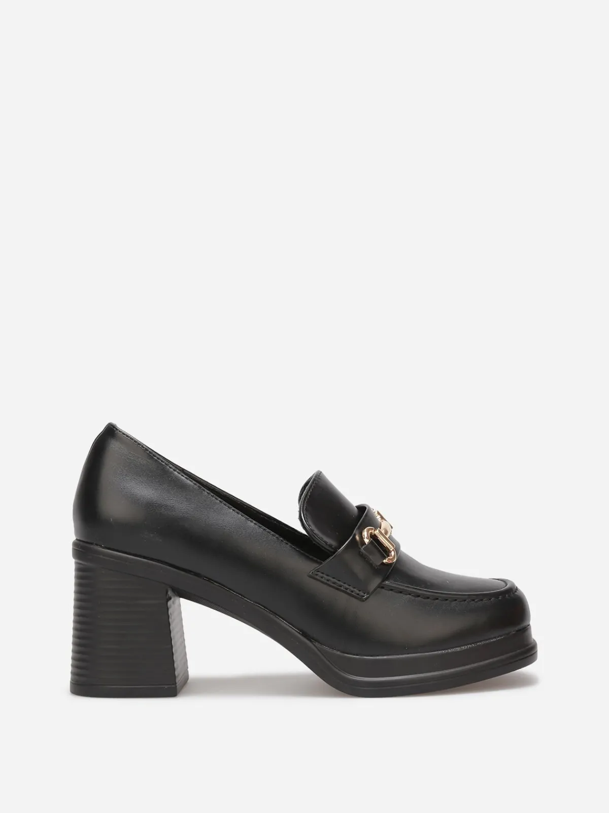 Hot La Modeuse Mocassins à talon et mors Noir