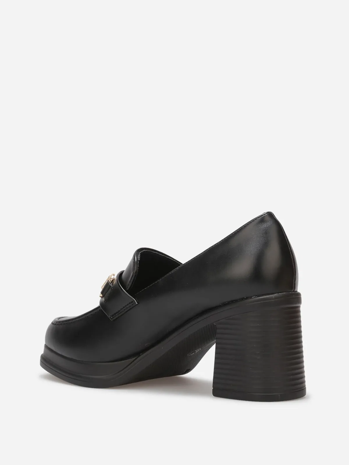 Hot La Modeuse Mocassins à talon et mors Noir
