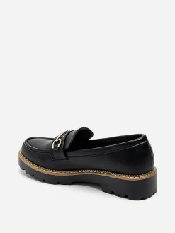 New La Modeuse Mocassins avec mors à strass Noir