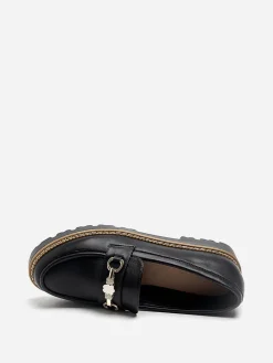New La Modeuse Mocassins avec mors à strass Noir