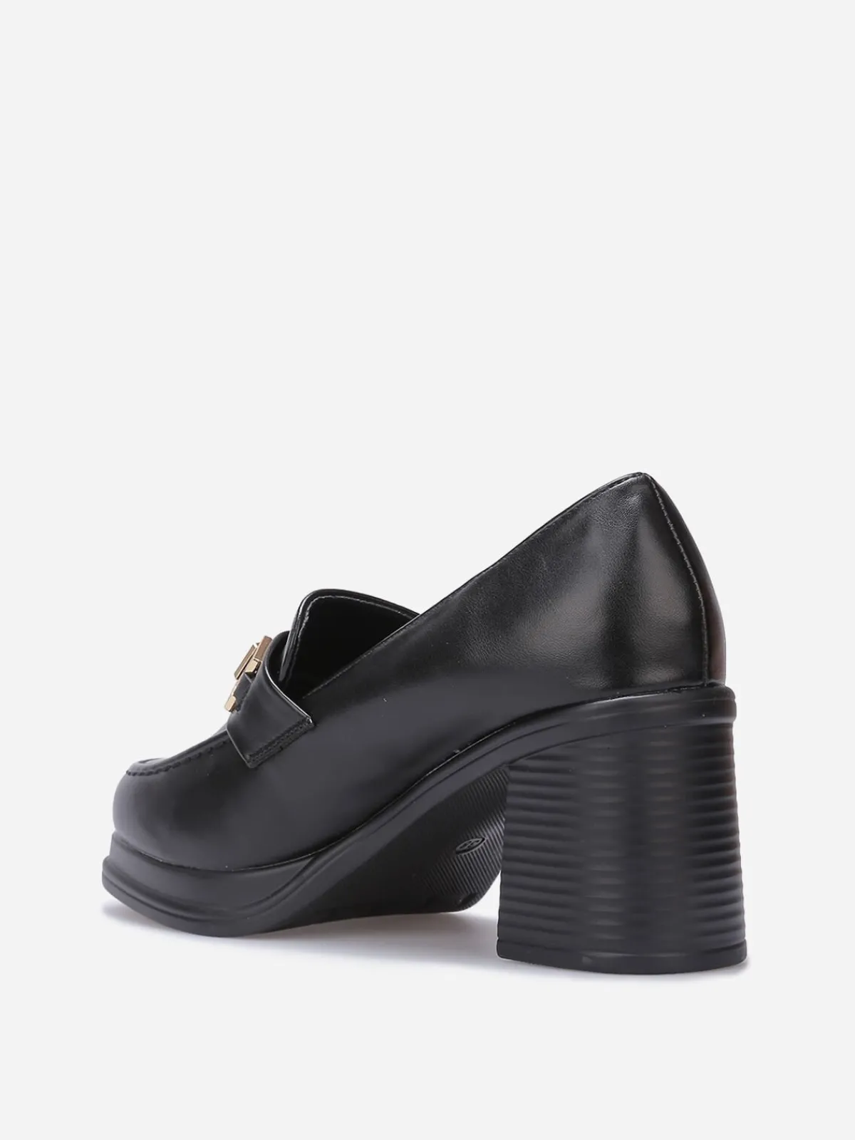 Sale La Modeuse Mocassins en simili à mors Noir