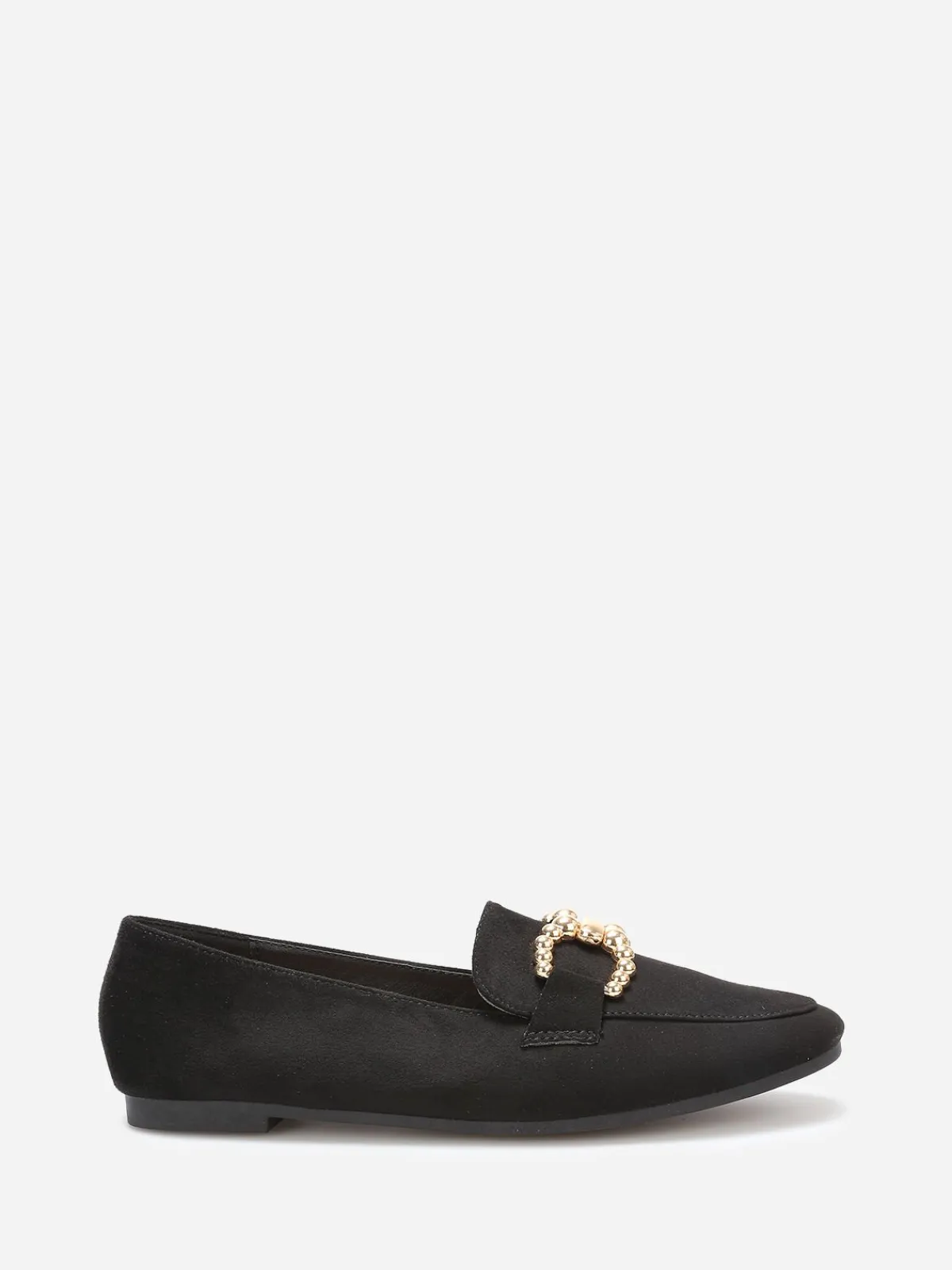 Sale La Modeuse Mocassins en suédine à détail boucle Noir