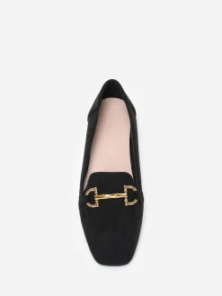 Sale La Modeuse Mocassins  en suédine avec bride Noir