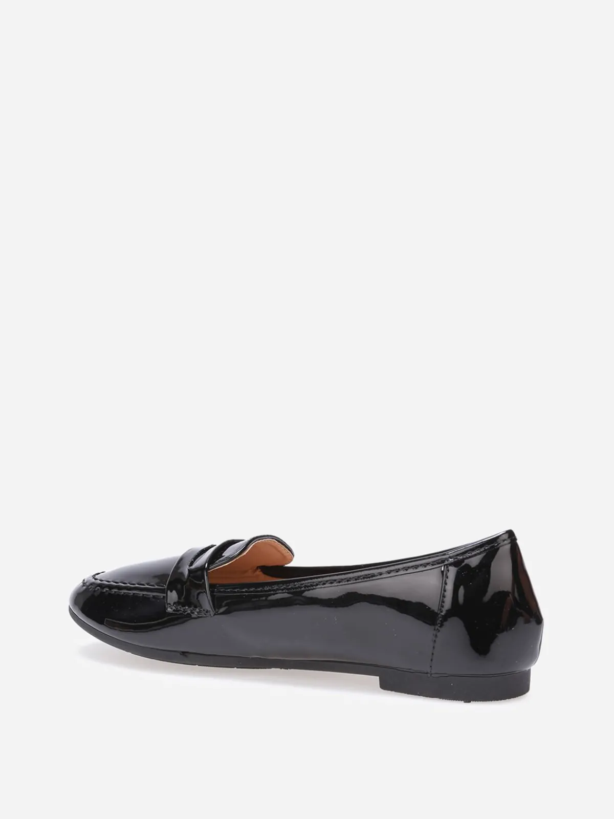 Sale La Modeuse Mocassins slippers vernis Noir