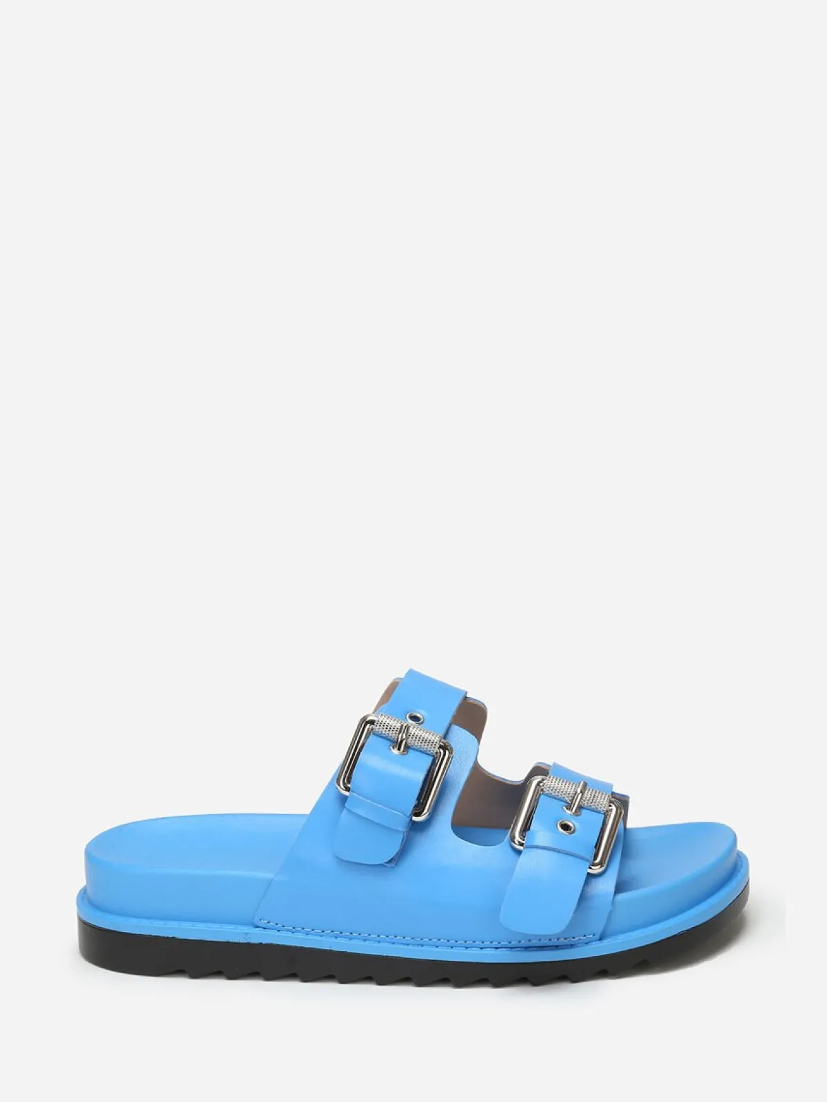 Sale La Modeuse Mules avec brides à boucles Bleu