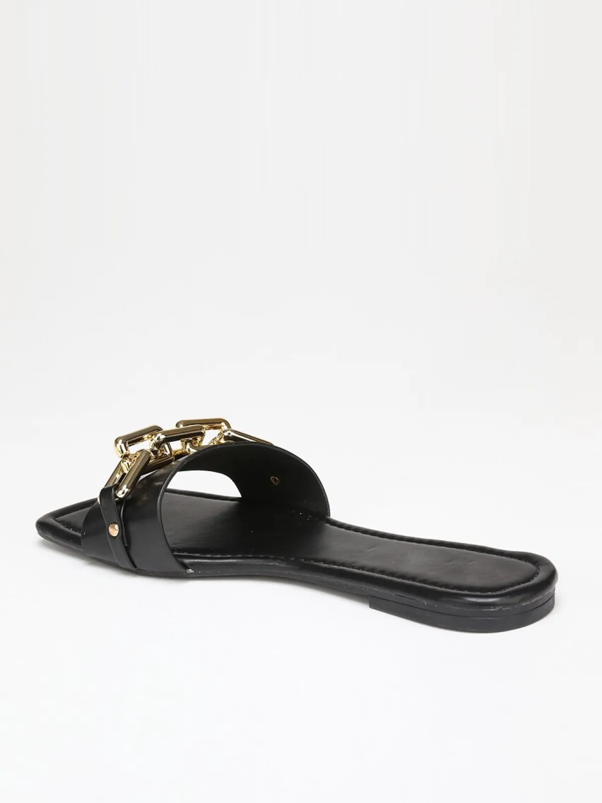 New La Modeuse Mules avec chaîne Noir
