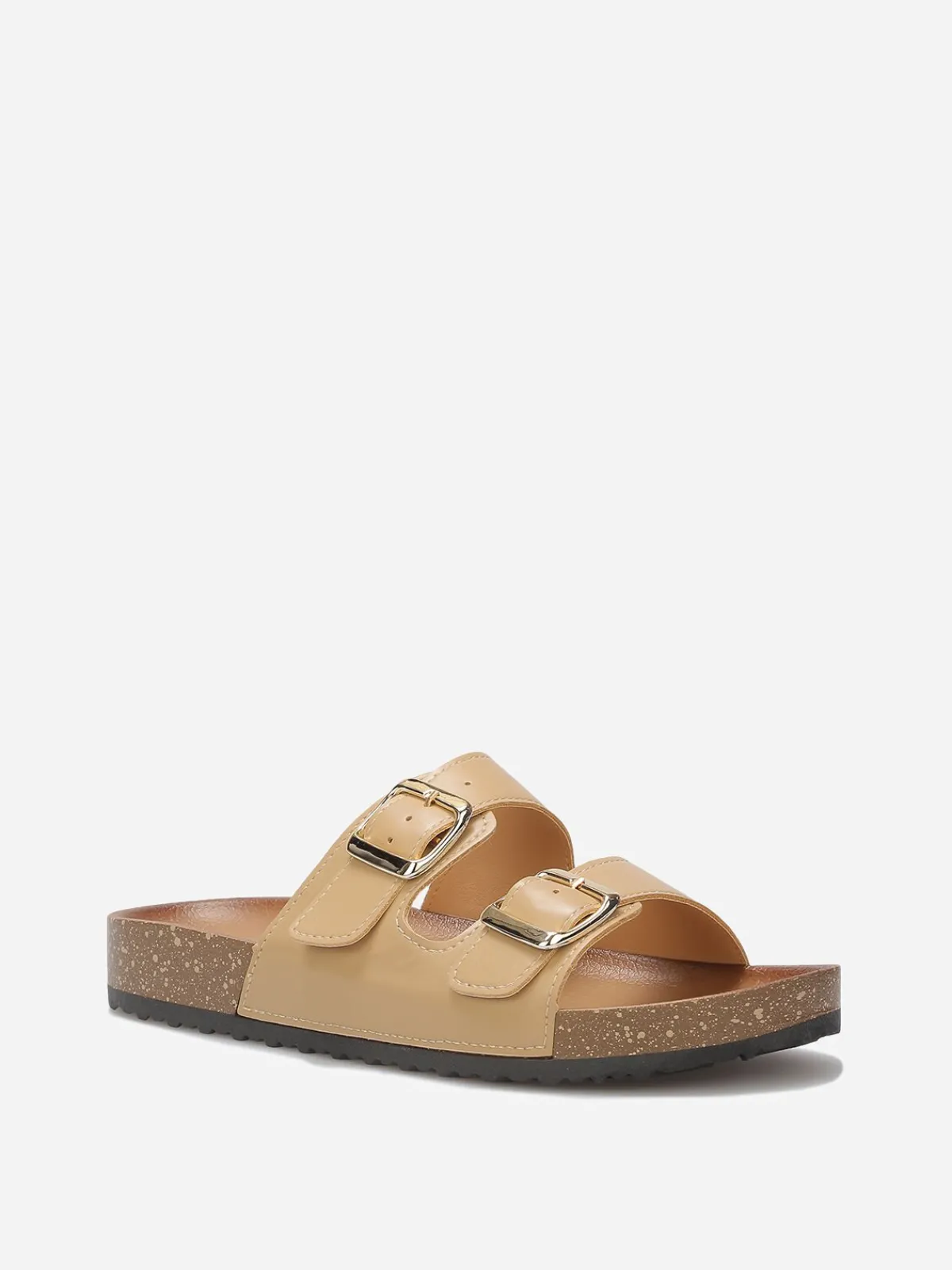 Clearance La Modeuse Mules avec deux brides à boucles Taupe