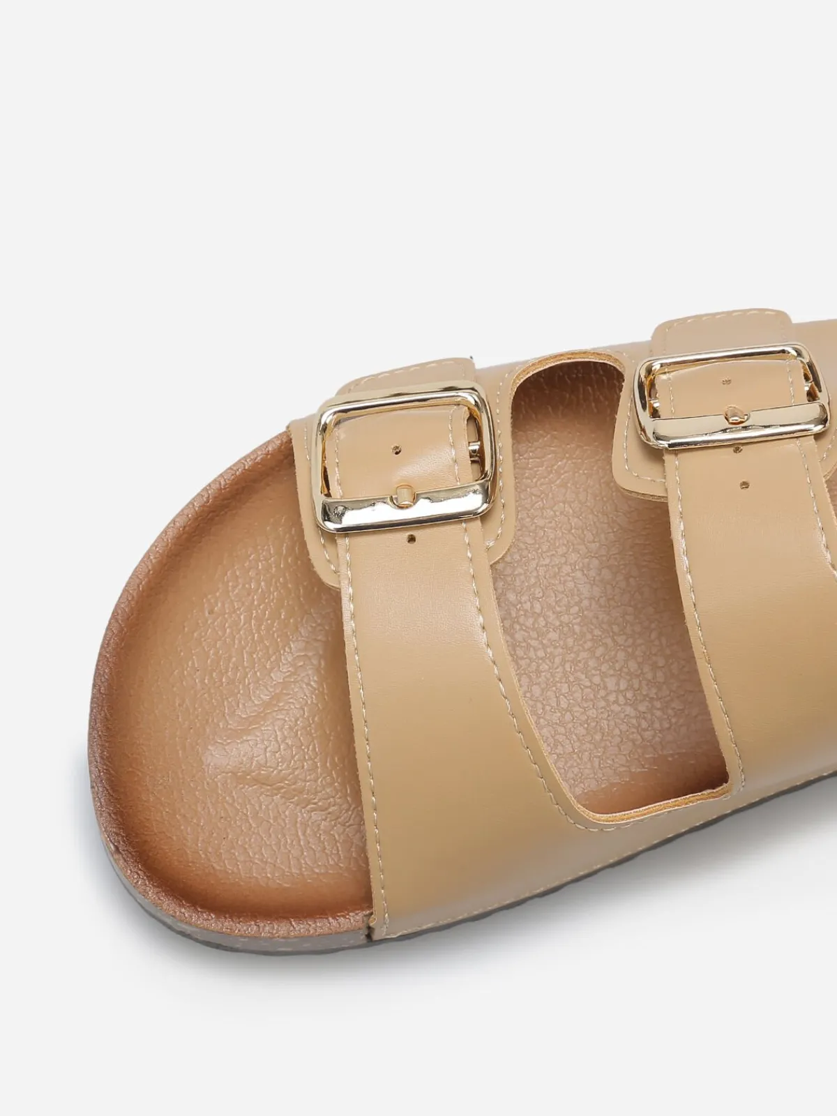 Clearance La Modeuse Mules avec deux brides à boucles Taupe
