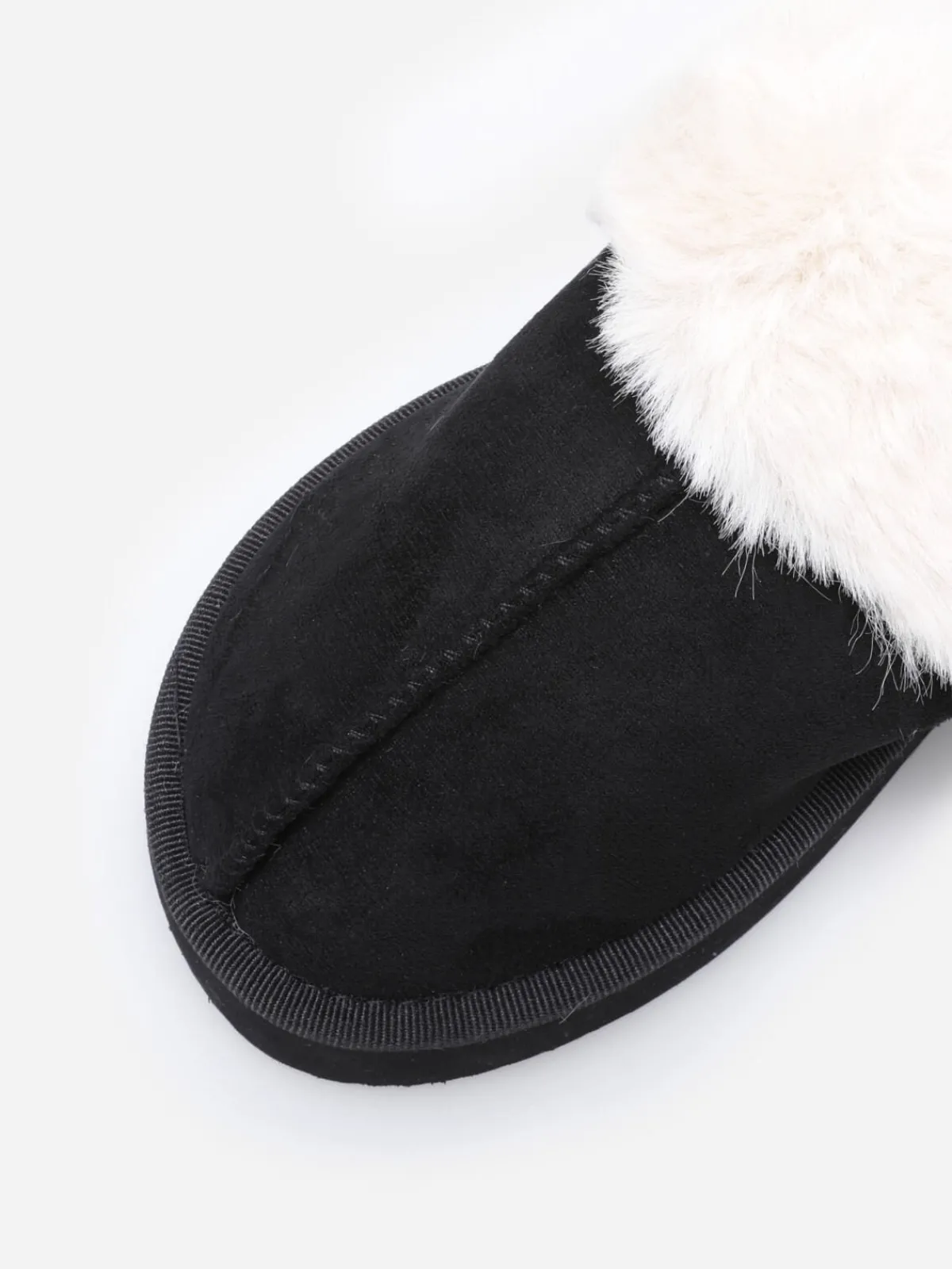 La Modeuse Mules fourrées à plateforme Noir