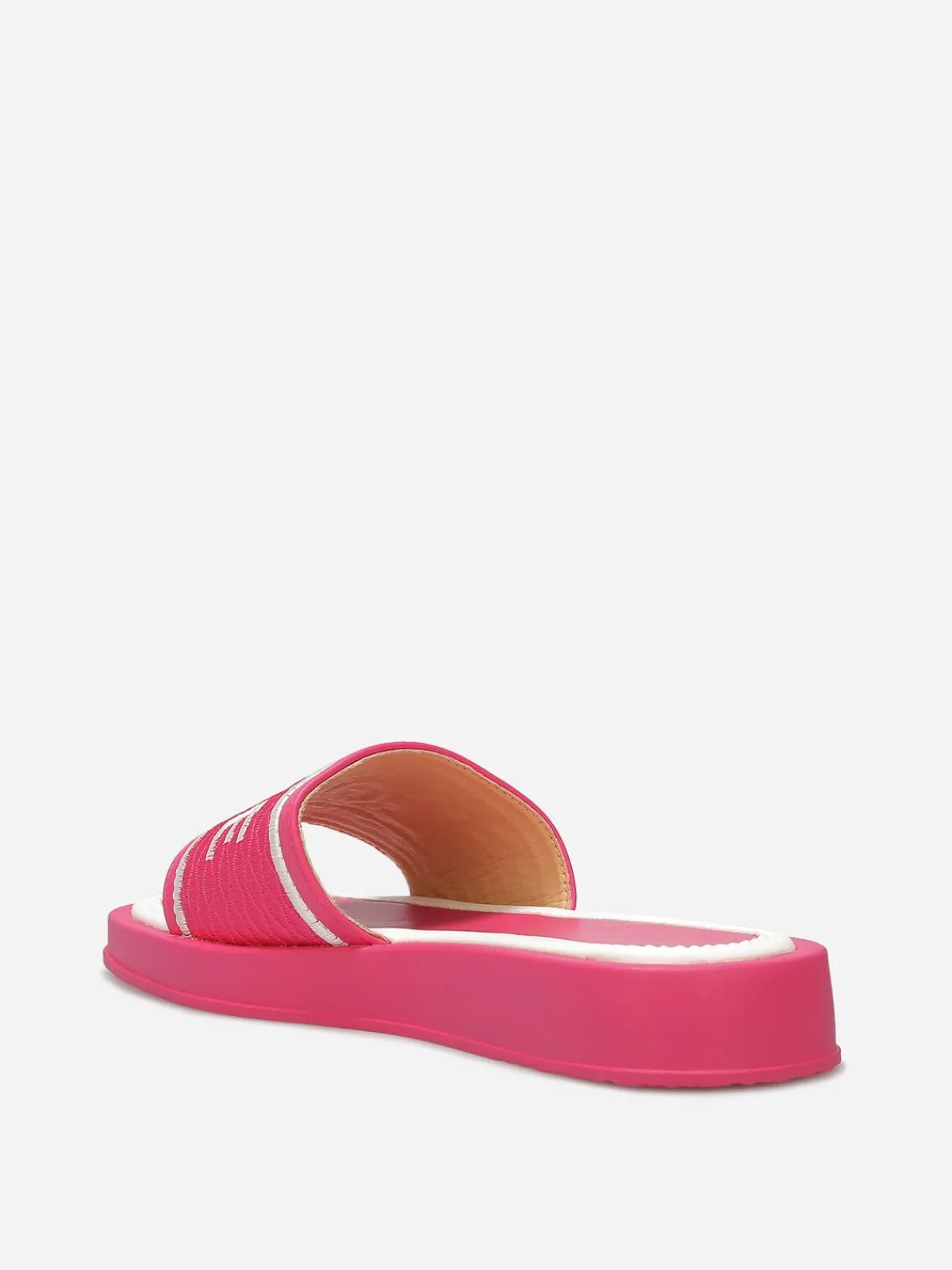 Best La Modeuse Mules "Love" avec plateforme Fuchsia