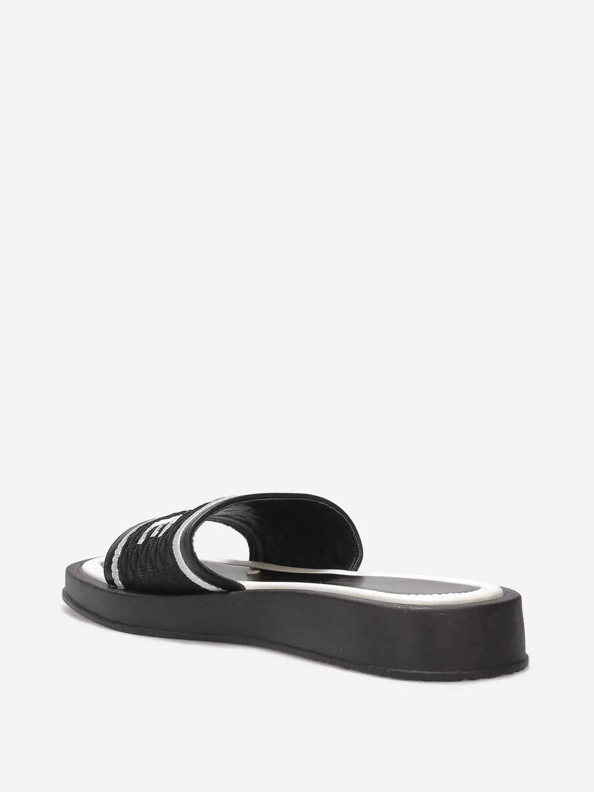 Outlet La Modeuse Mules "Love" avec plateforme Noir