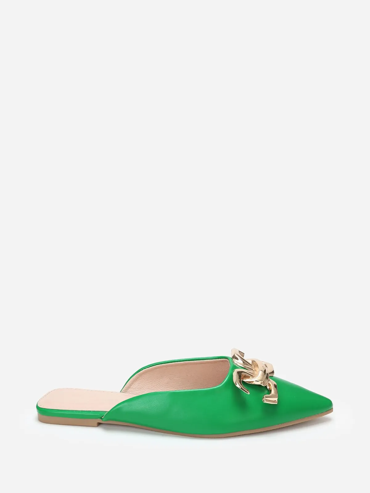Discount La Modeuse Mules pointues à boucle Vert