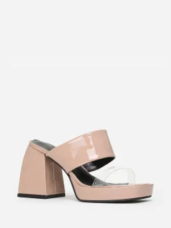Sale La Modeuse Mules style babies  vernies Taupe