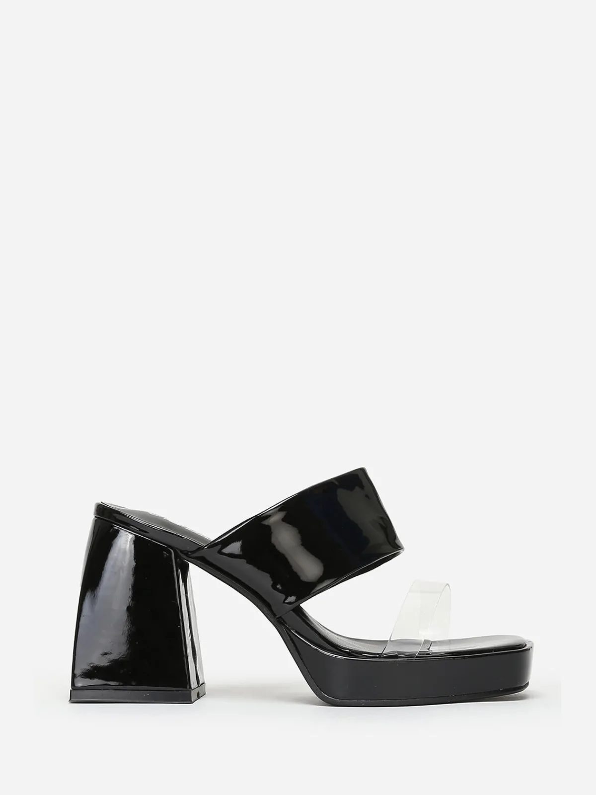 Sale La Modeuse Mules style babies vernies Noir