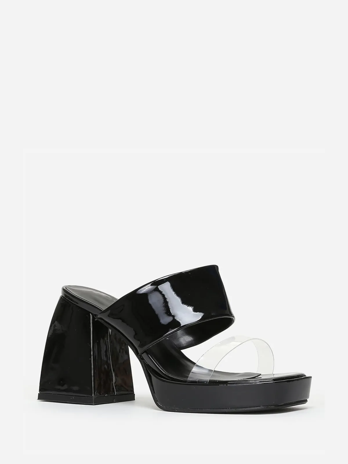 Sale La Modeuse Mules style babies vernies Noir