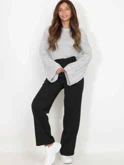 Online La Modeuse Pantalon à pinces ample Noir