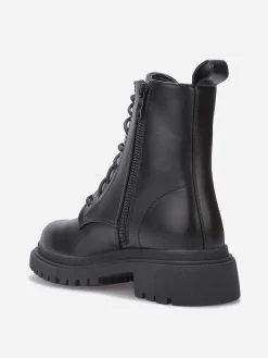 Online La Modeuse Rangers à strass et double lacets Noir