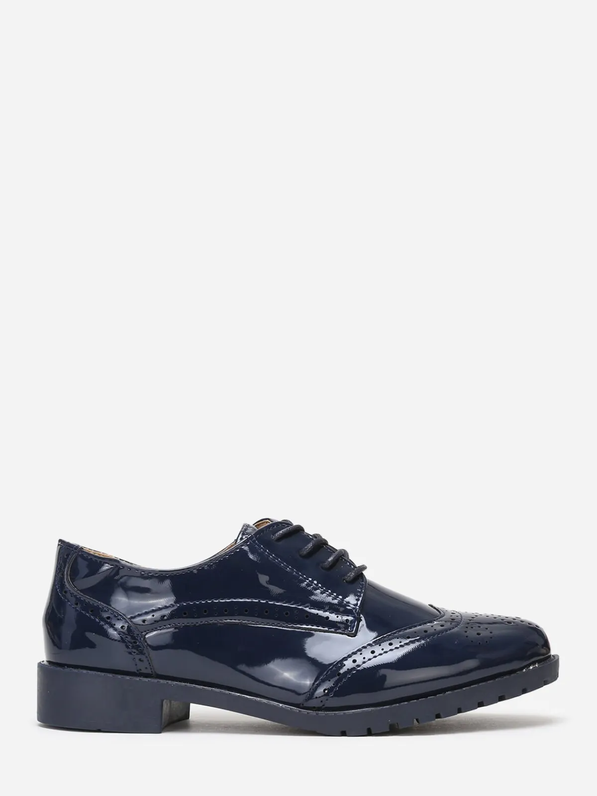 Sale La Modeuse Richelieu vernies à semelle crantée BleuMarine