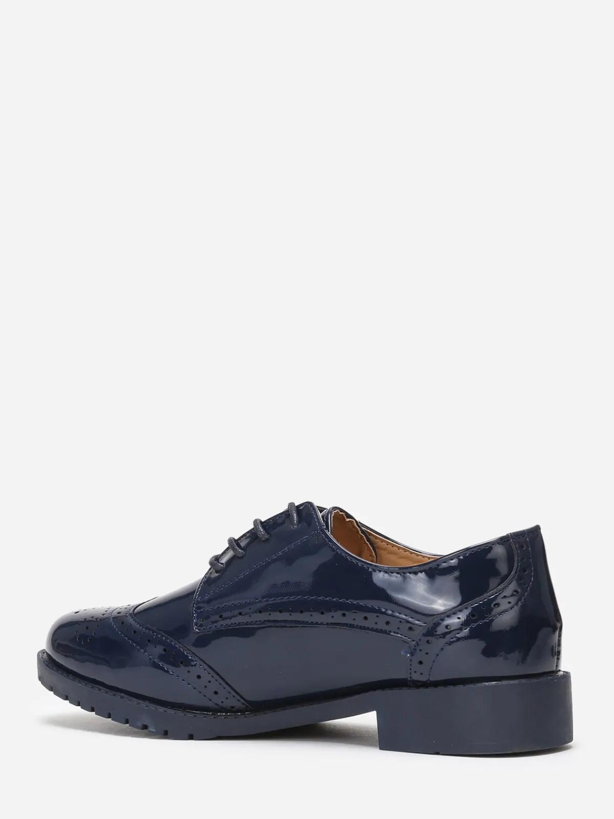 Sale La Modeuse Richelieu vernies à semelle crantée BleuMarine