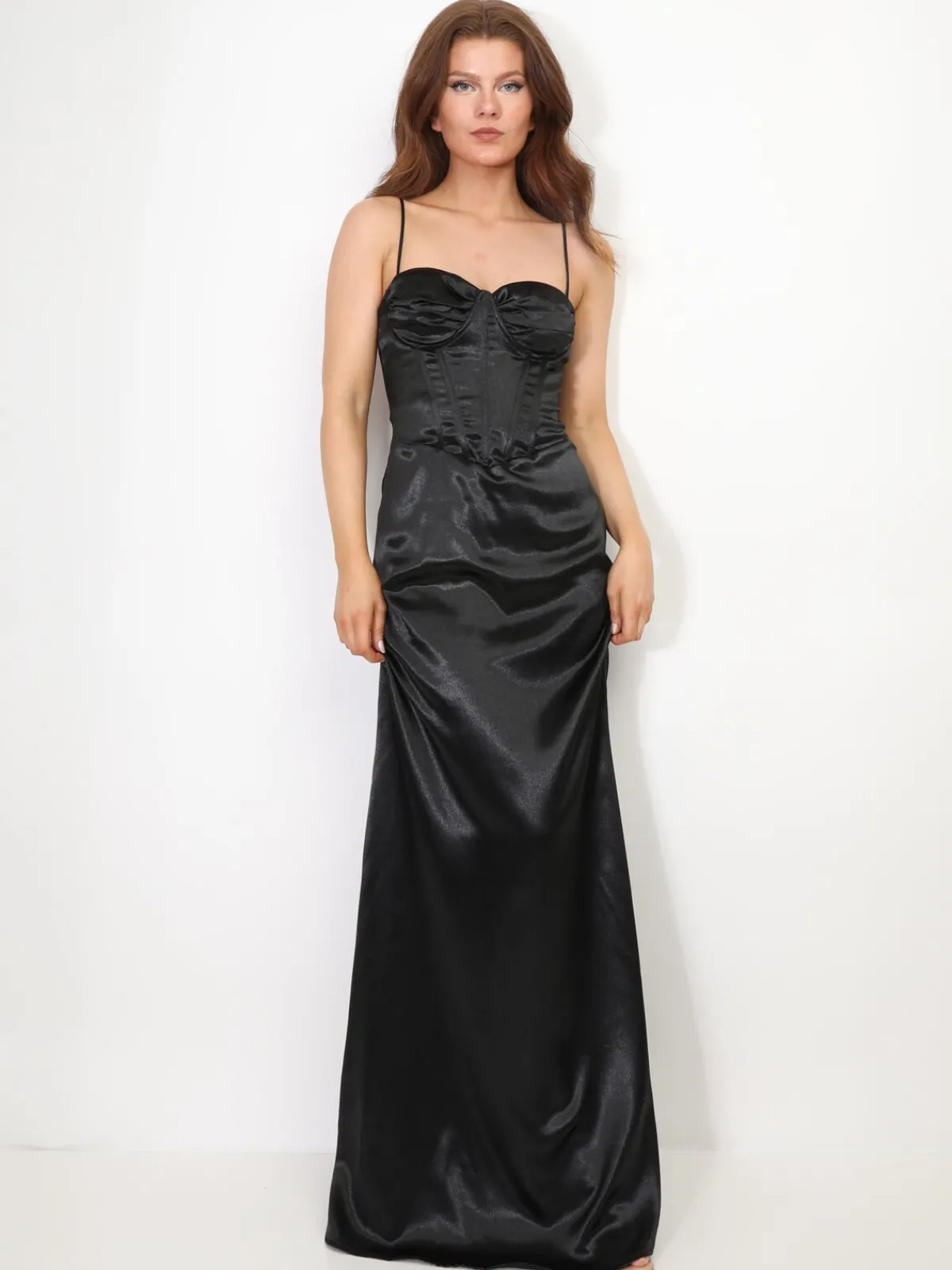 Best La Modeuse Robe de soirée style corset Noir