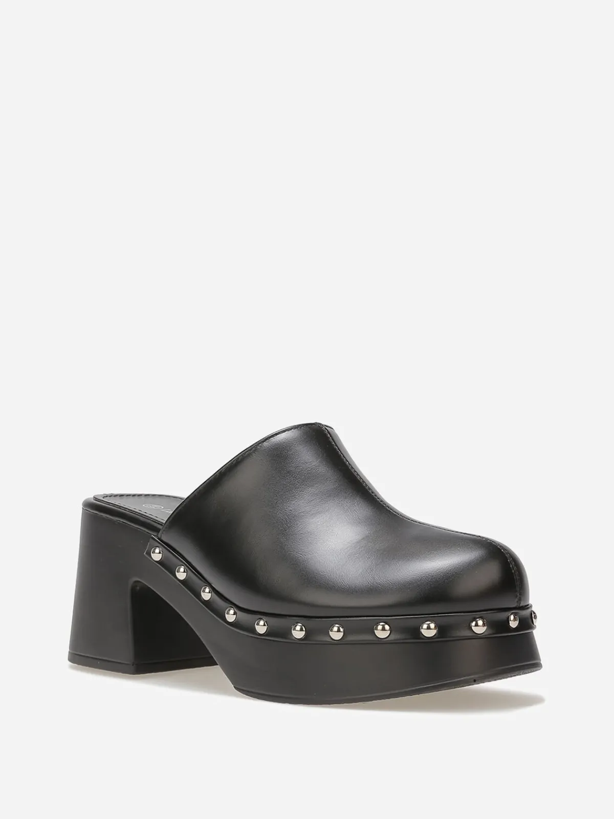 Sale La Modeuse Sabots à talon et clous Noir