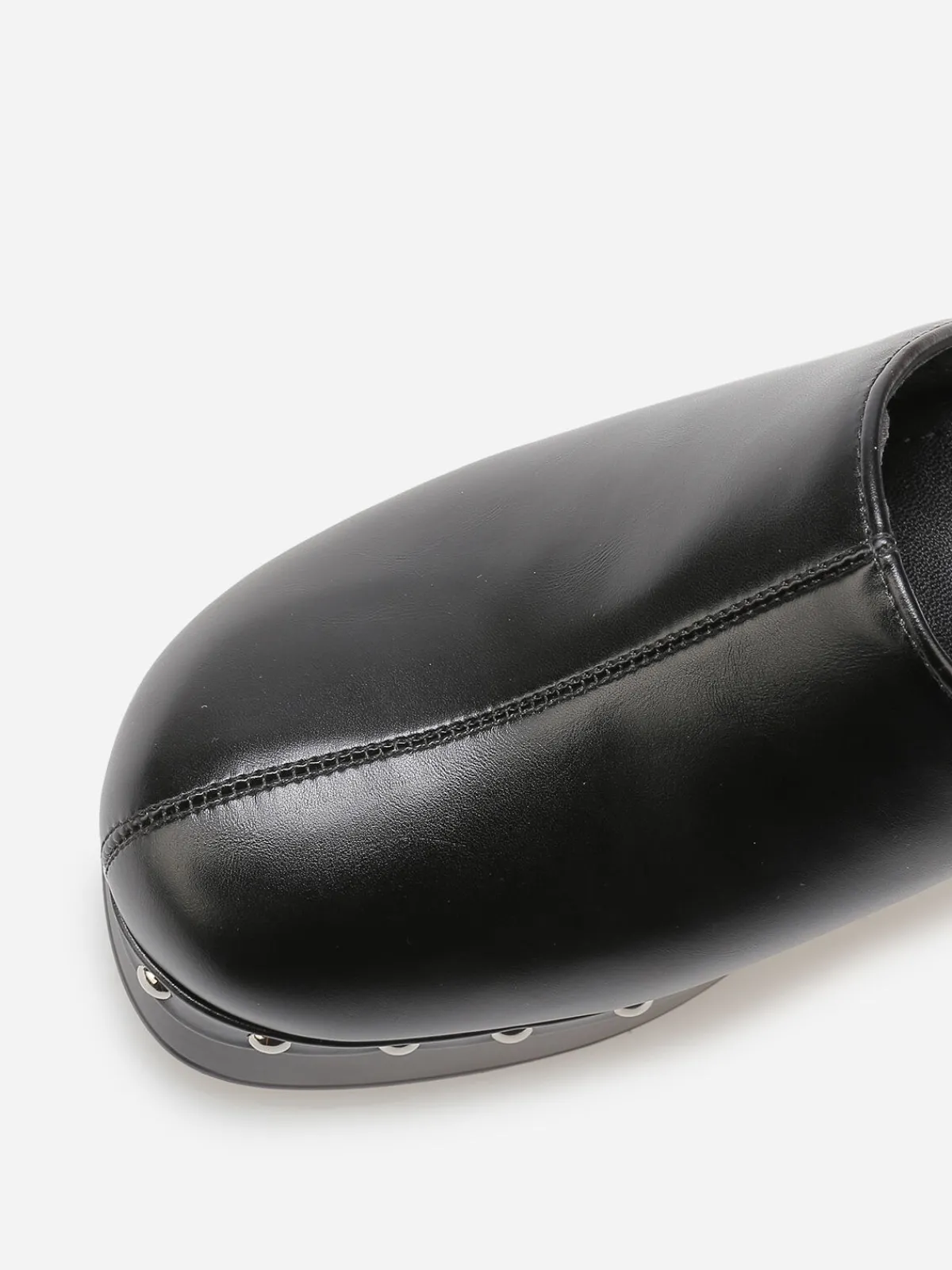 Sale La Modeuse Sabots à talon et clous Noir