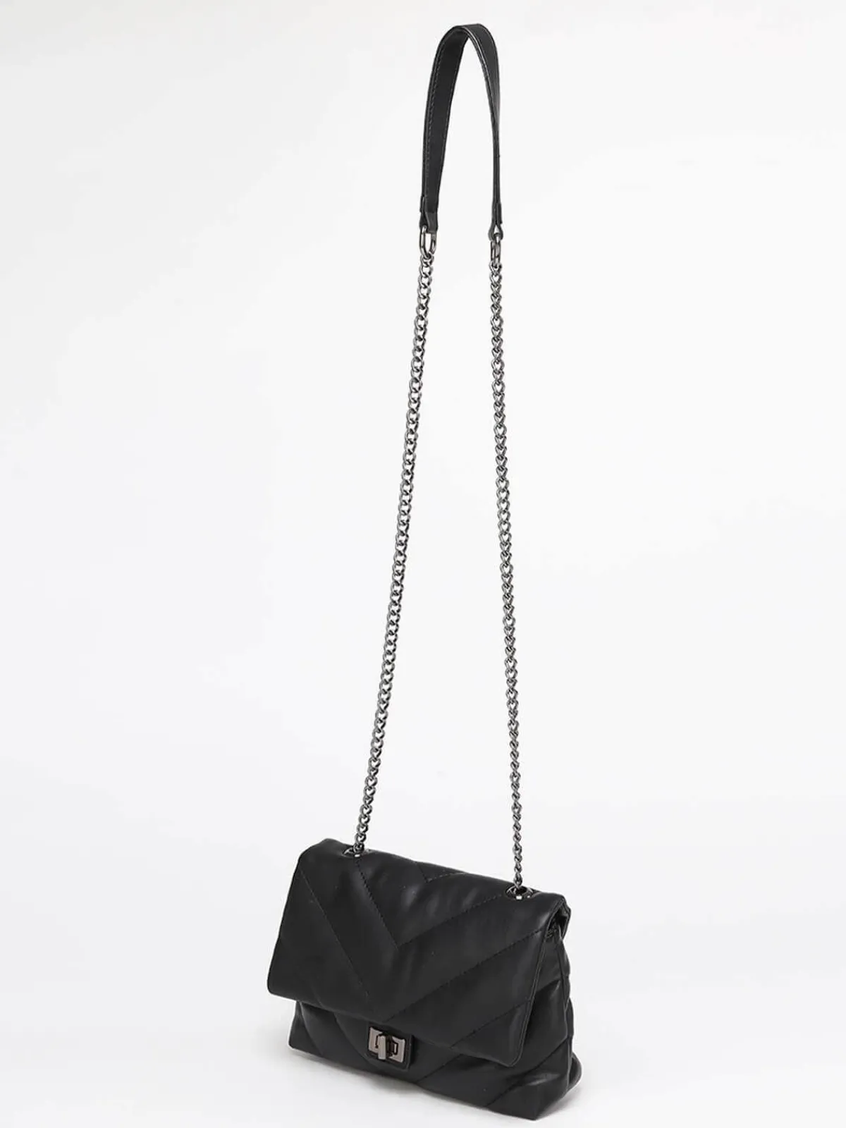 Sale La Modeuse Sac en bandoulière matelassé Noir
